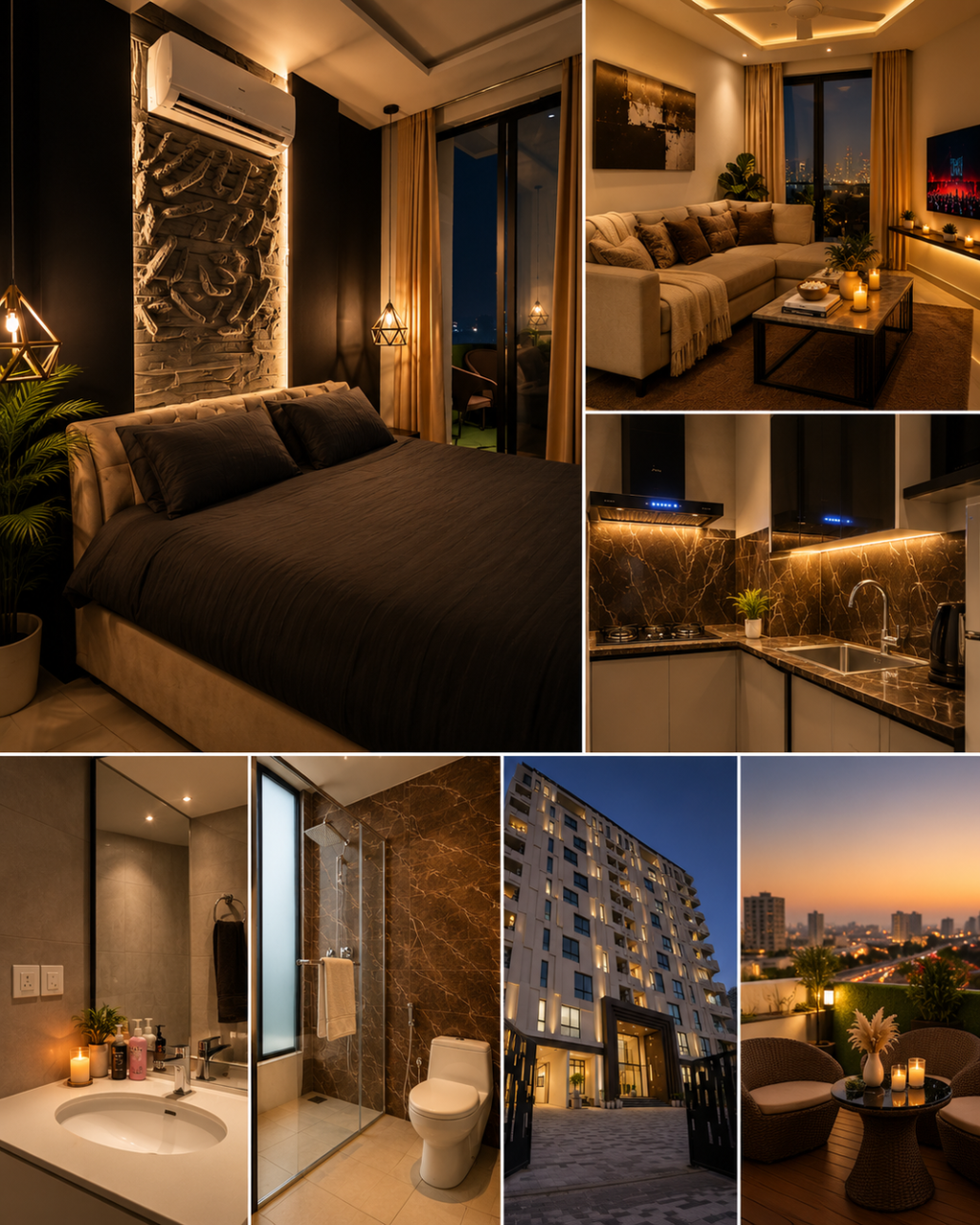 Duné | 1 BHK | Self Check-in| Gulberg | Pool & Gym